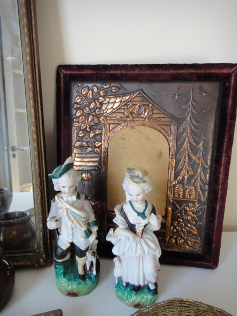 Antique Mirror, Print, Figurines, Pottery & More