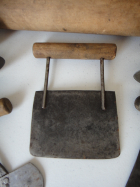 Antique Bucket, Rolling Pins and Primitive Kitchen Hand Tools