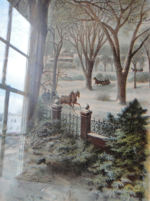 Vintage Framed Print "The Young Fort Builders"