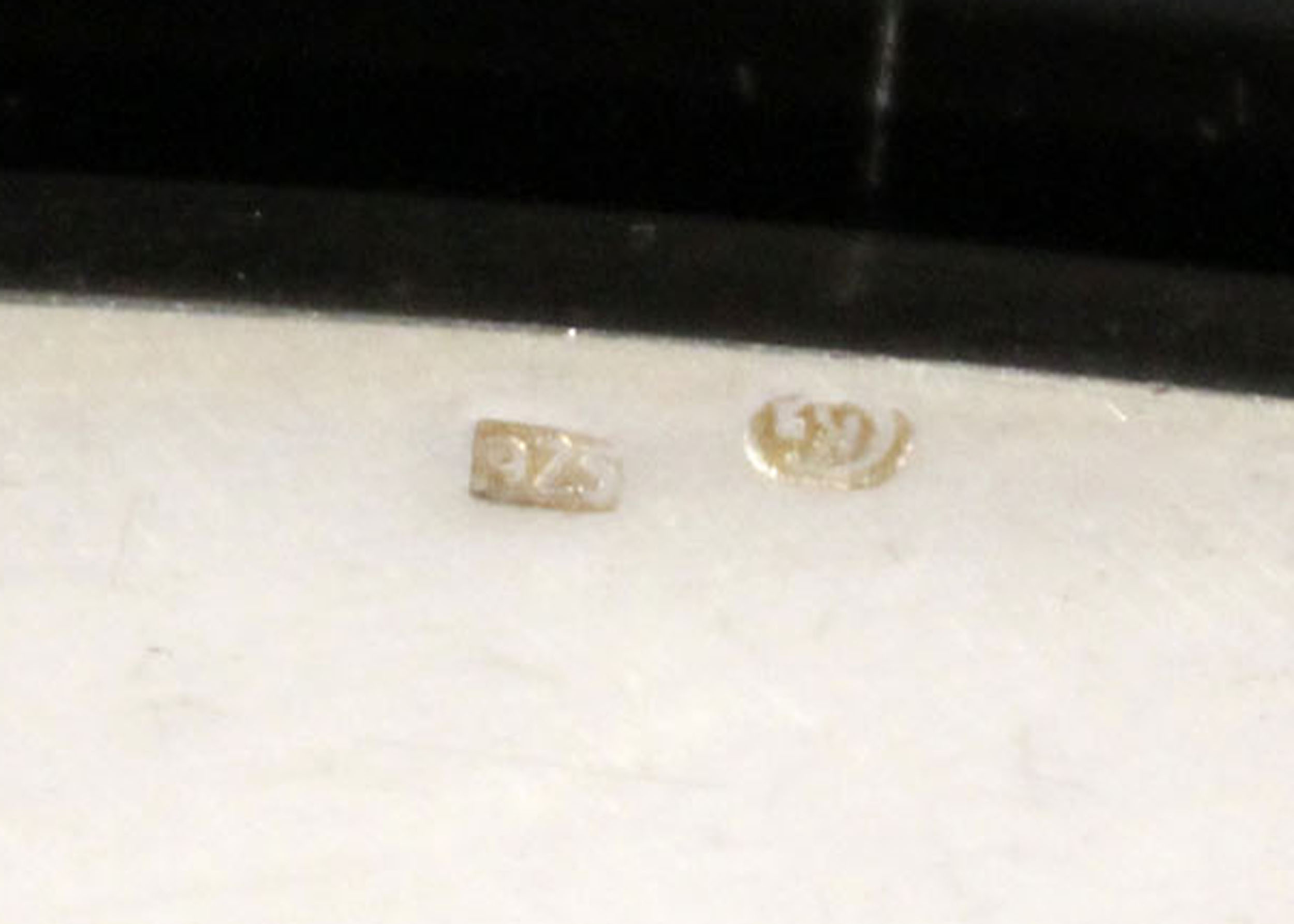 Polished Amber and Sterling Silver Brooch