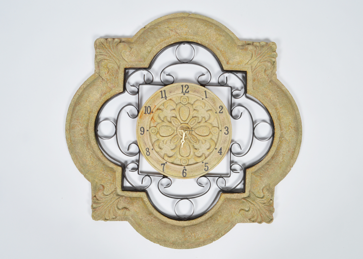 Faux Stone Wall Clock