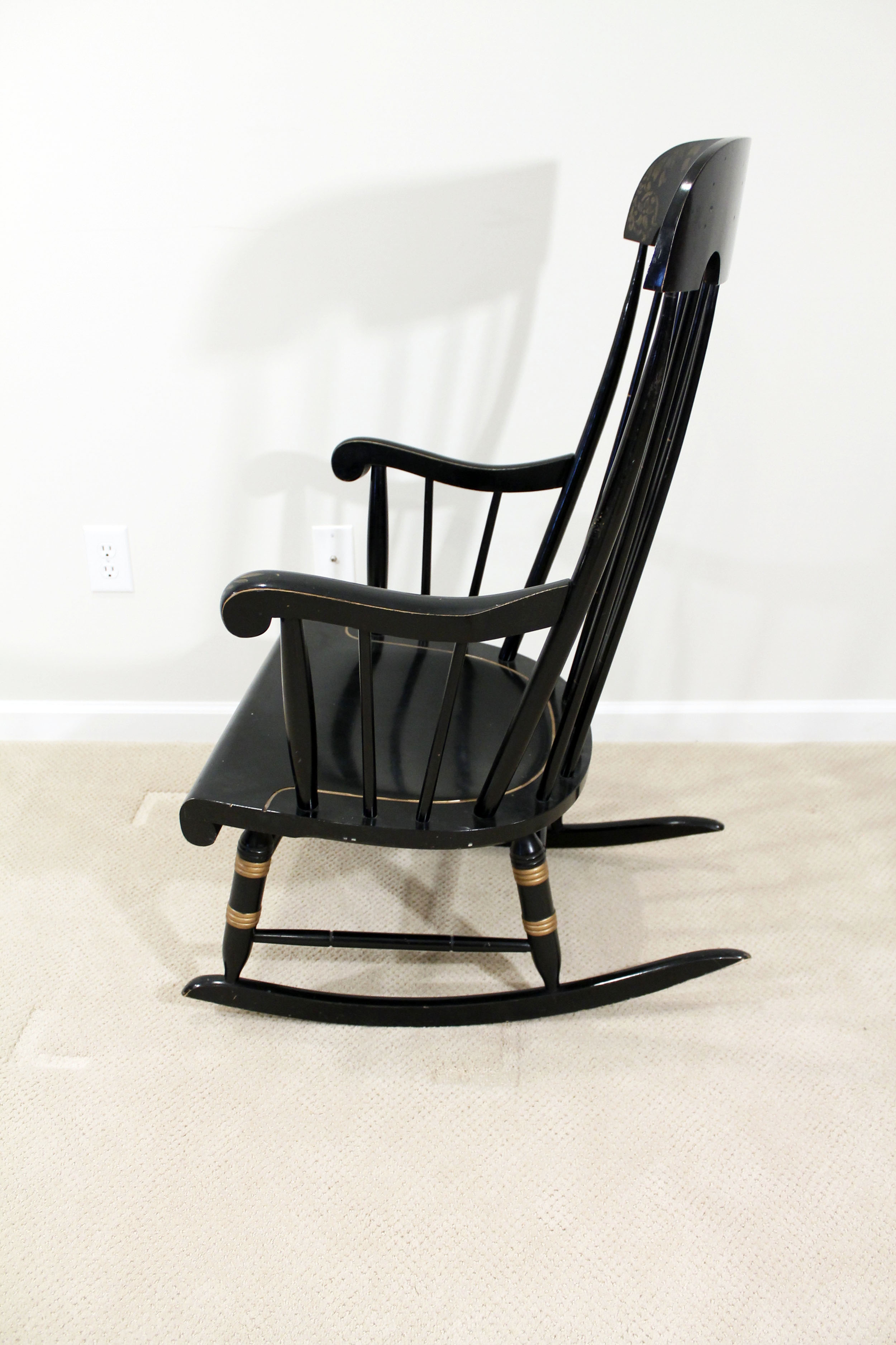 Vintage Nichols and Stone Windsor Style Rocking Chair