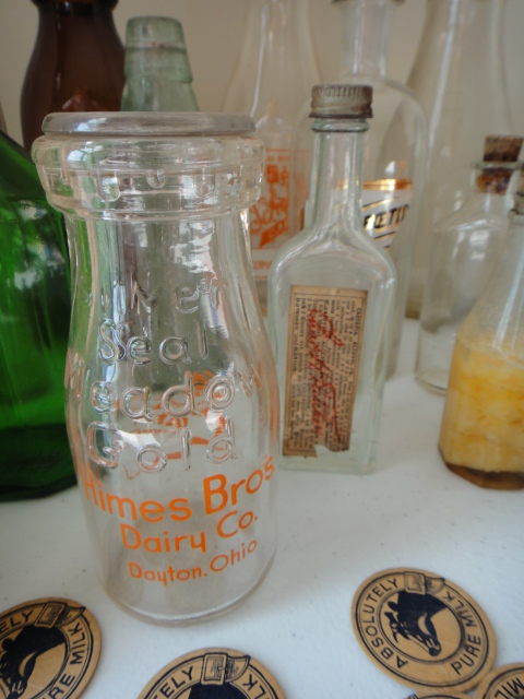 Sixteen Vintage Bottles and Paine's Celery Compound Bottle
