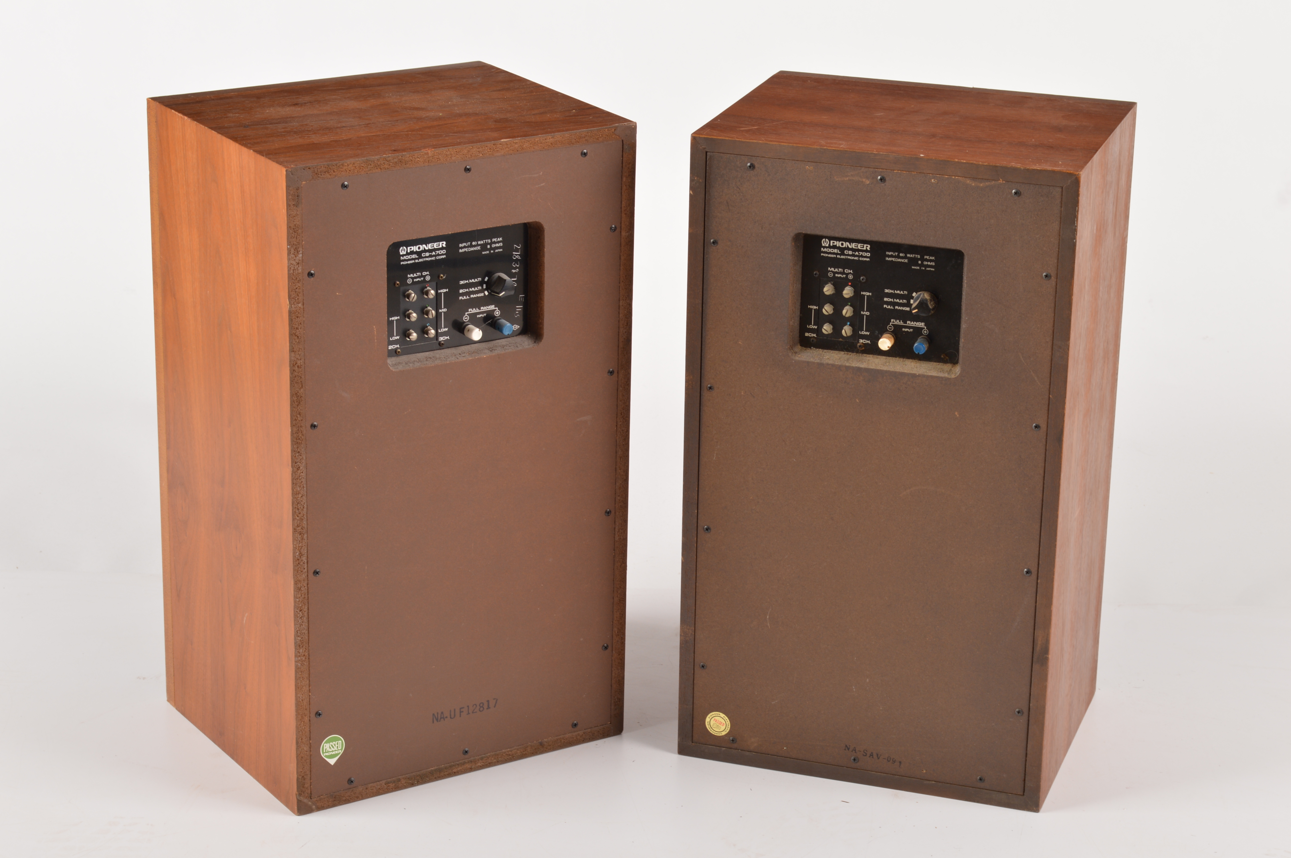 Two Pioneer Wooden Floor Speakers