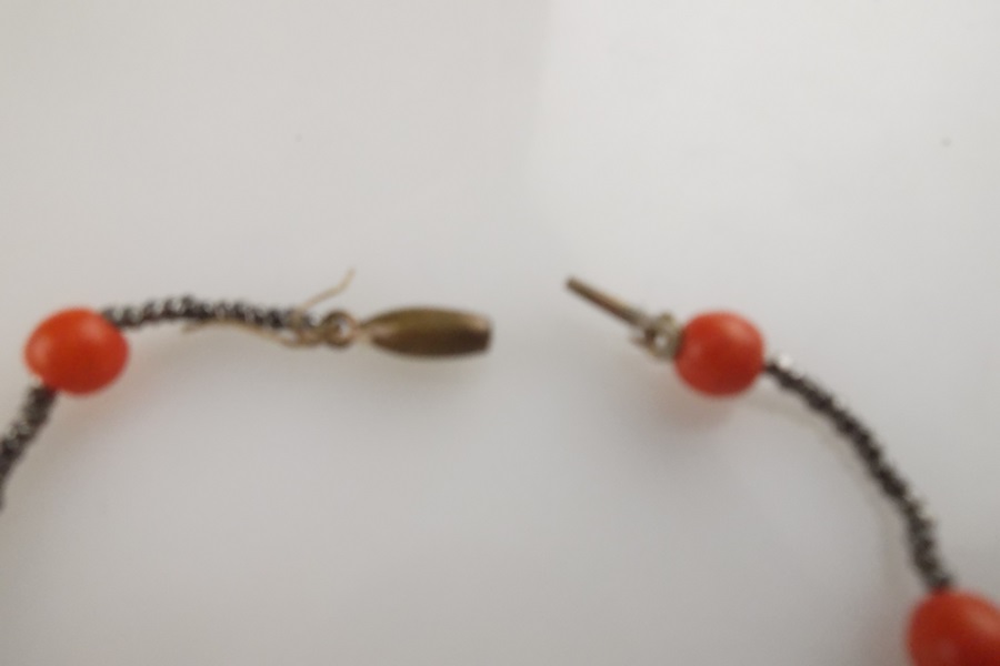 1920s Glass Bead Flapper Necklace 