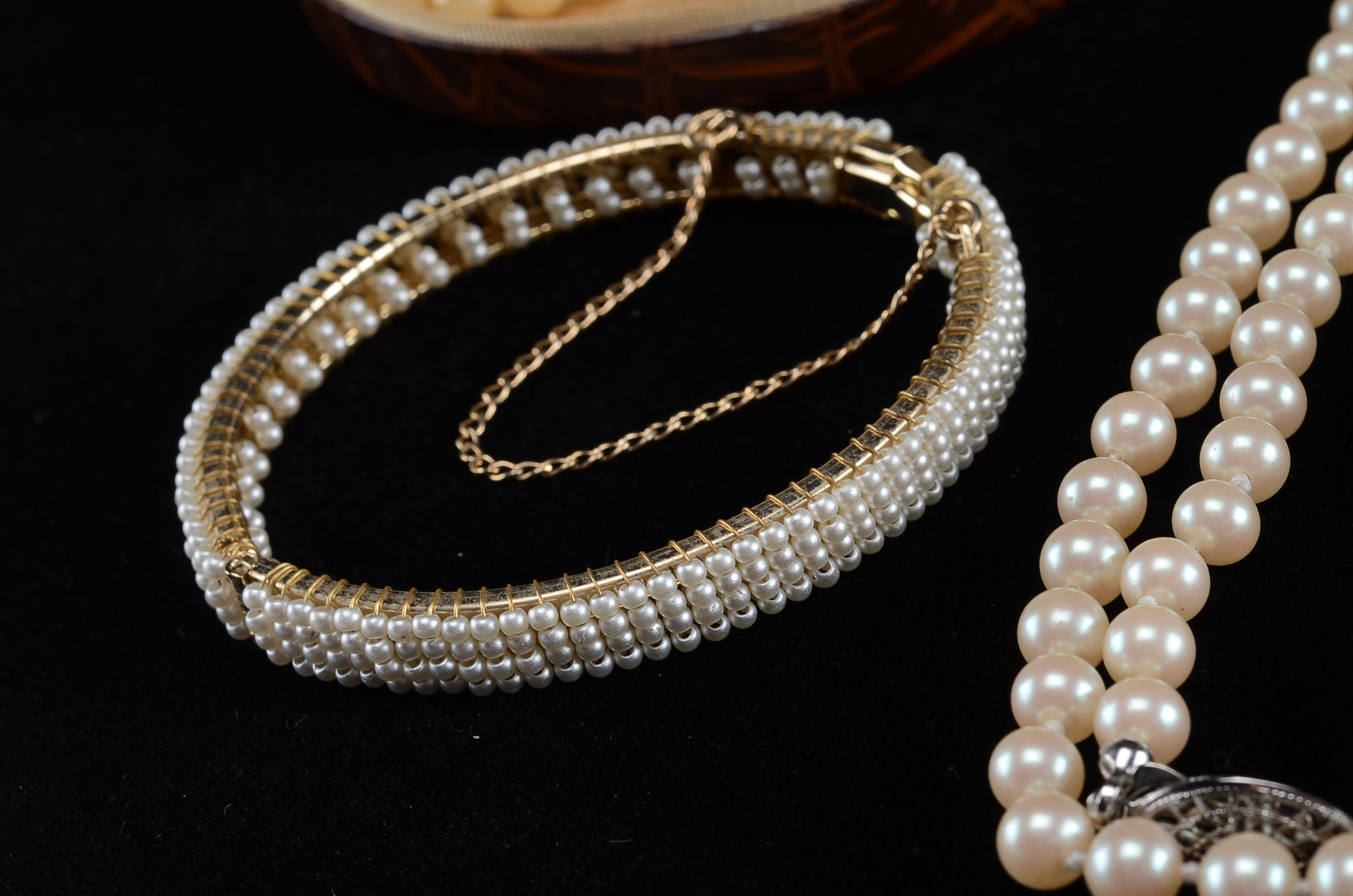 Group of Costume Pearl Necklaces