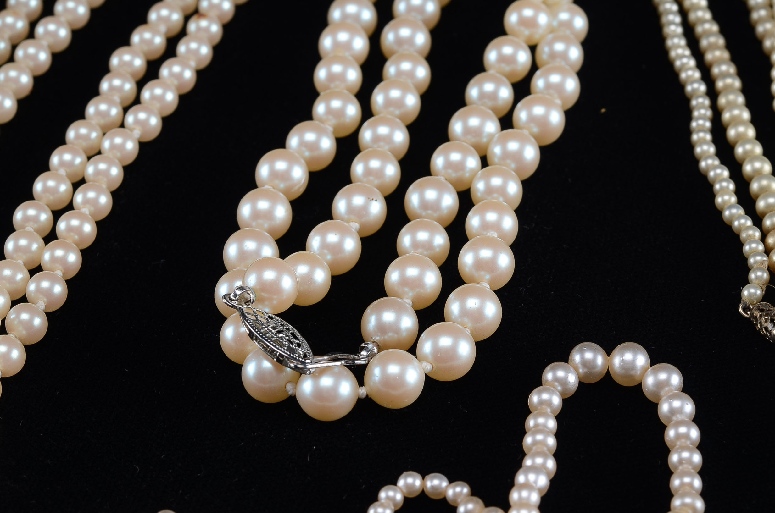 Group of Costume Pearl Necklaces