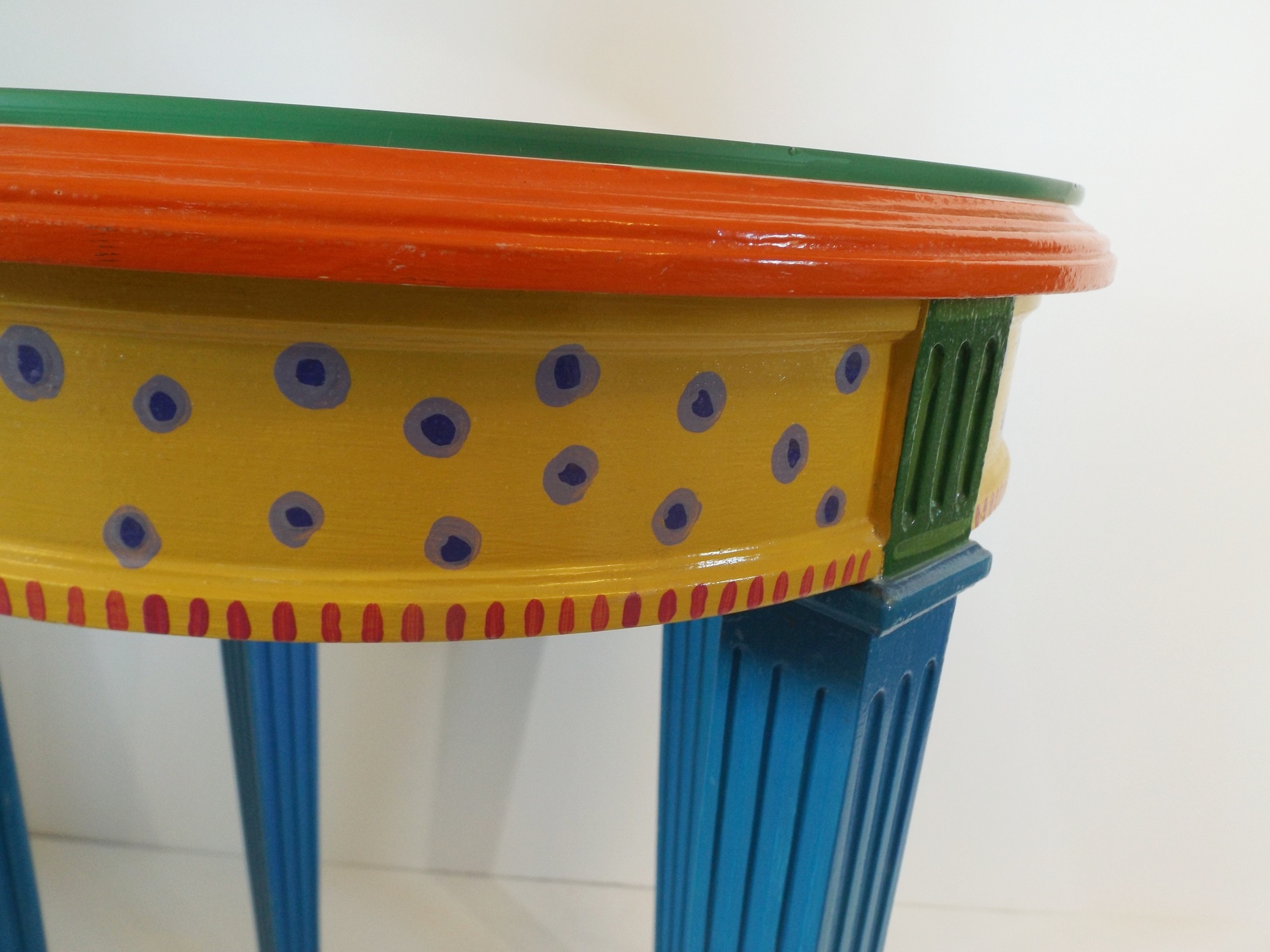 Fun Hand Painted Side Table
