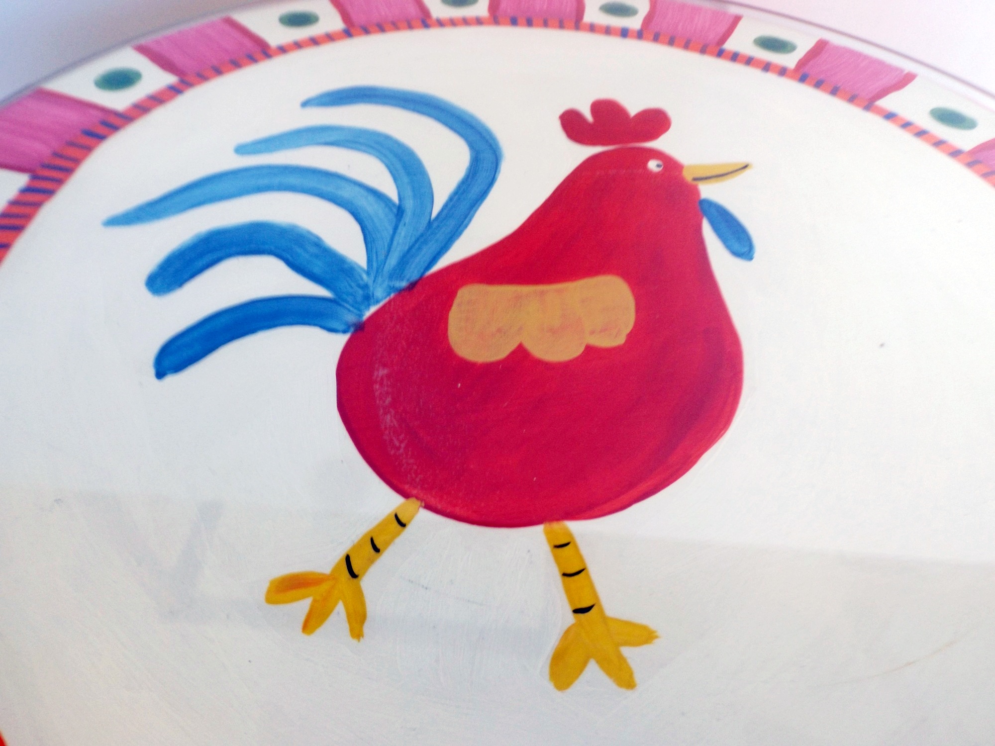 Fun Hand Painted Side Table