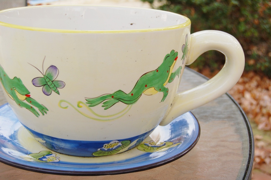 Large Tea Cup and Saucer Planter