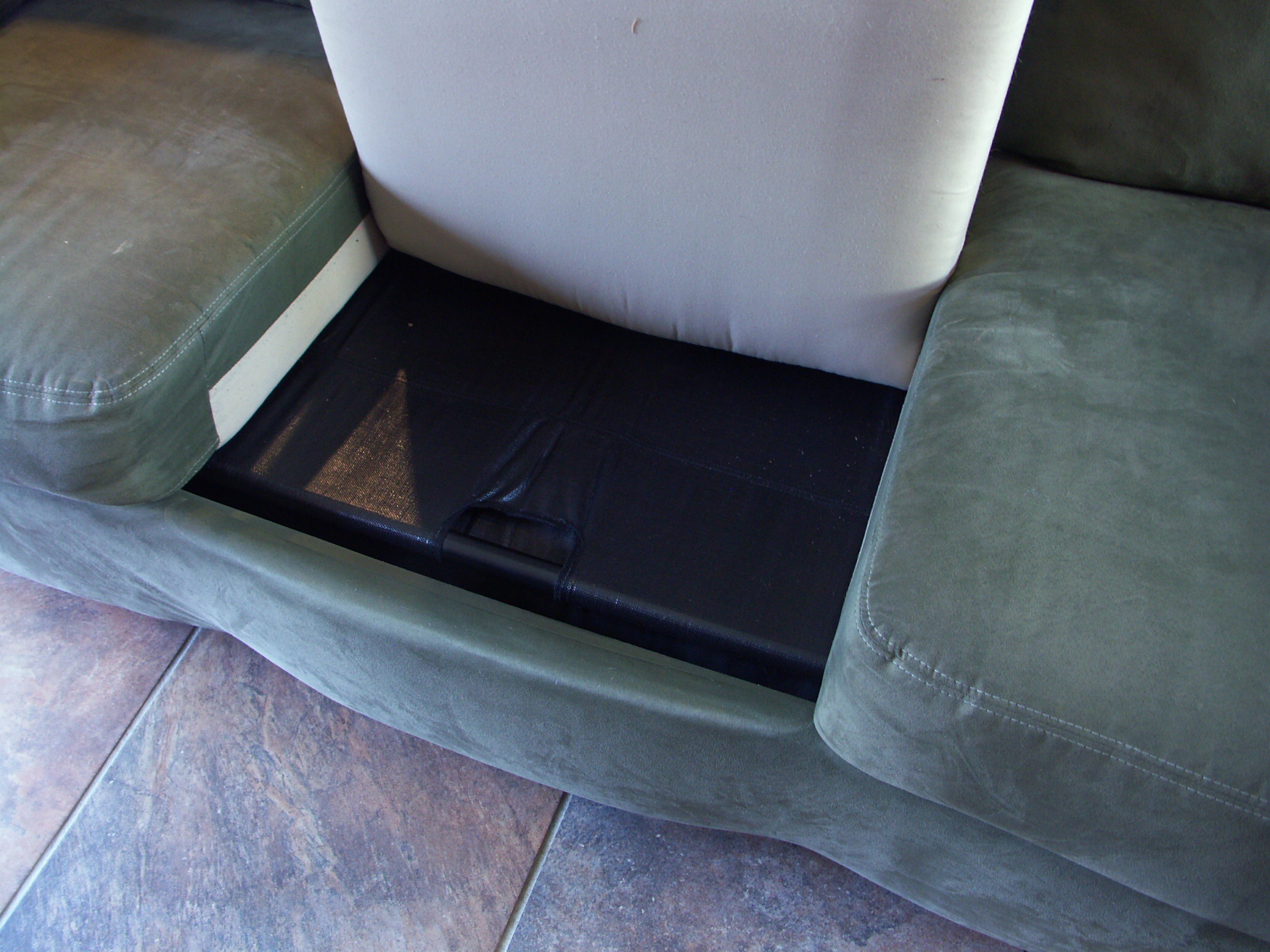 Ashley Furniture Contemporary Microfiber Sofa/Hide-a-Bed