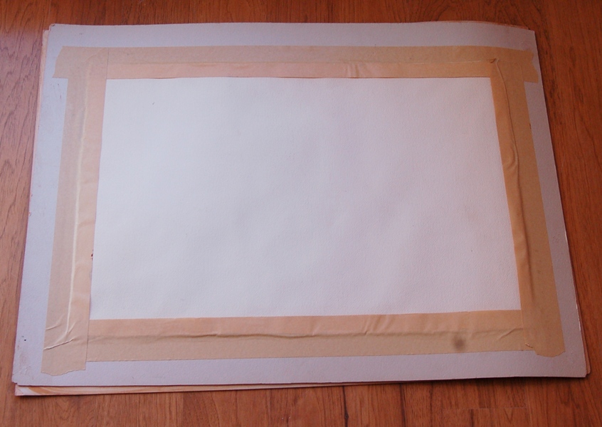 Original Watercolor of Mountains by Ray Loos