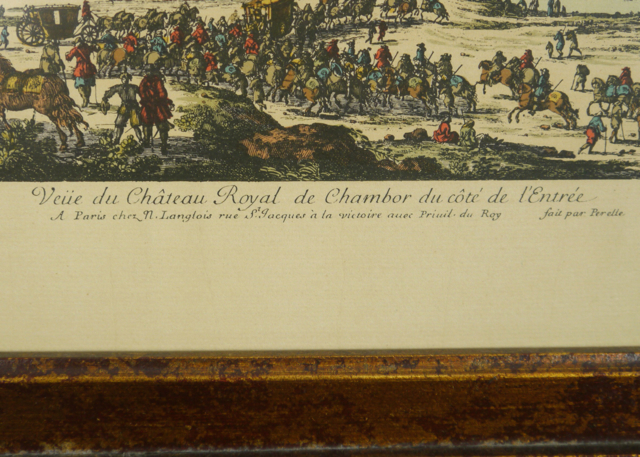 Vintage Print of Chateau de Chambord by Daniel Derveaux 