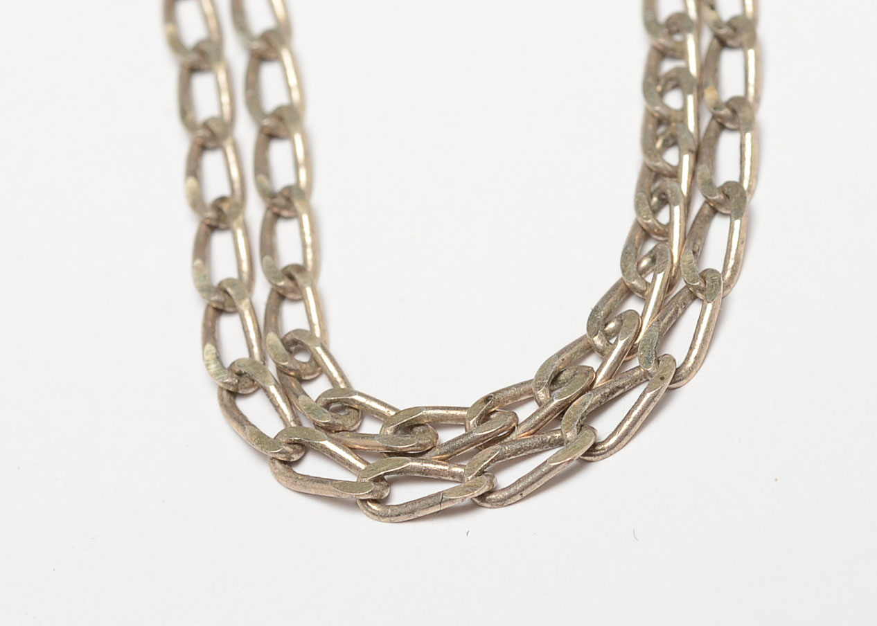 Sterling Silver Portuguese Evil Eye Necklace 