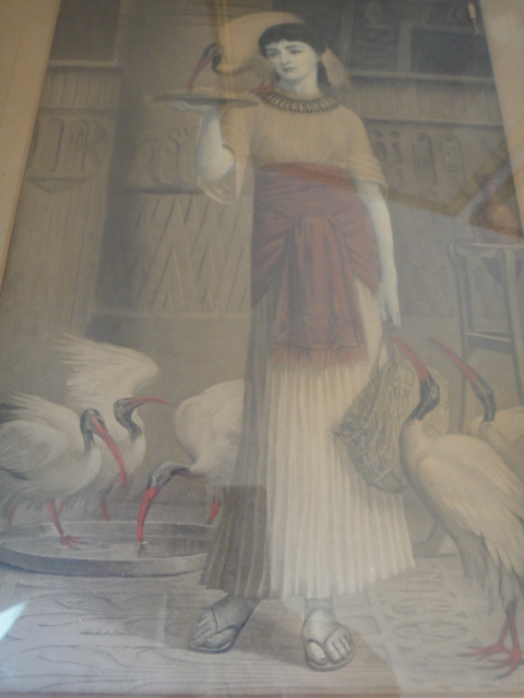 Three Vintage Prints & Water Color