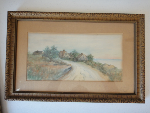 Three Vintage Prints & Water Color