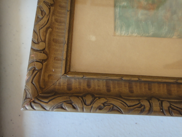 Three Vintage Prints & Water Color