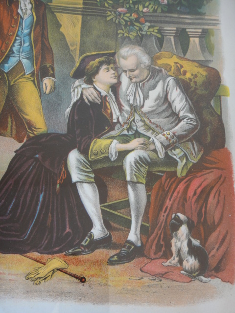 Framed Antique Hallen & Weiner Chromolithograph, "Forgiven"