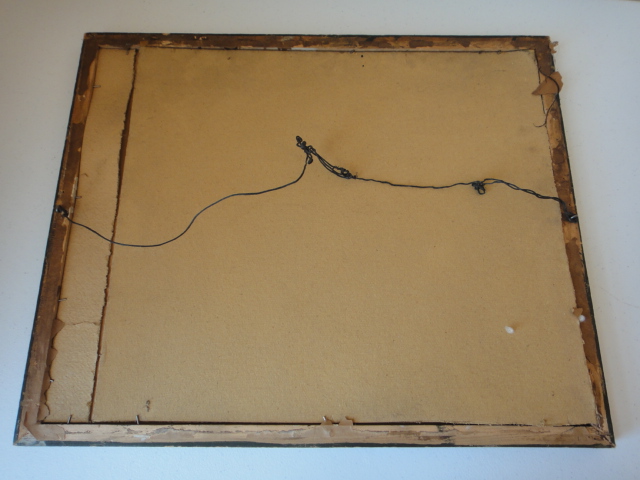 Framed Antique Hallen & Weiner Chromolithograph, "Forgiven"