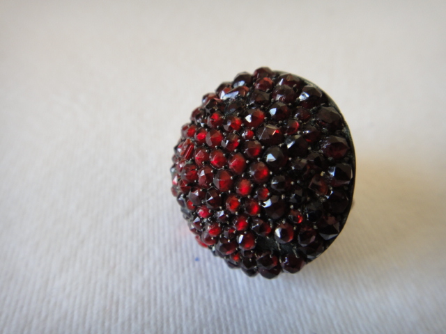 Antique 8k Gold and Garnet Ring & Two Bracelets