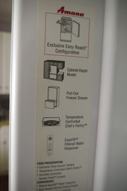 Amana Refrigerator with Bottom Freezer Drawer
