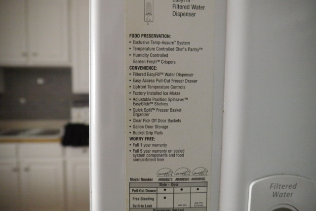 Amana Refrigerator with Bottom Freezer Drawer