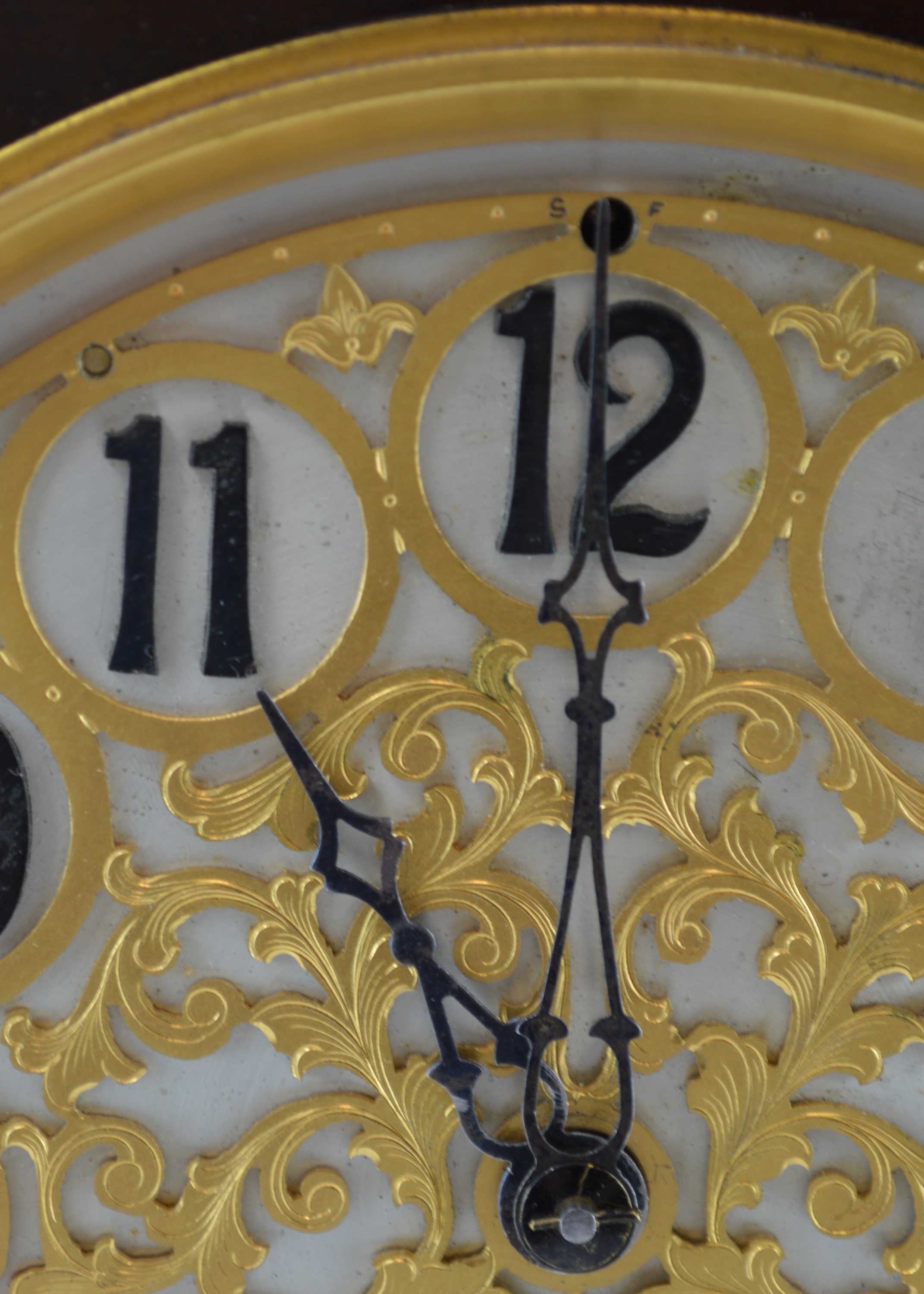 Antique Tiffany & Co. Mahogany Mantel Clock