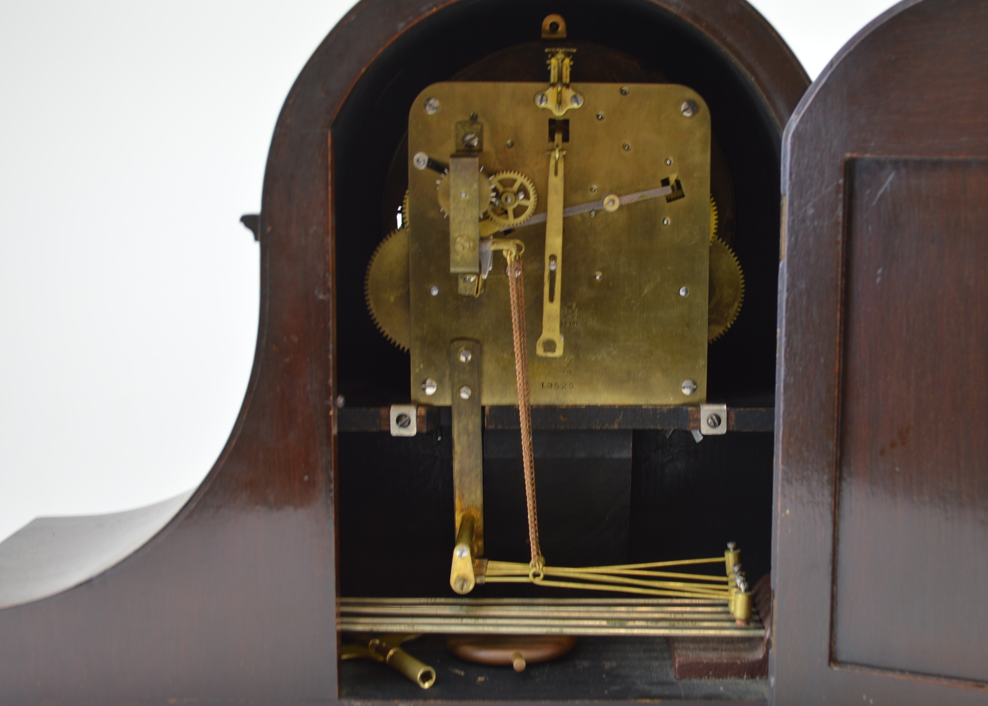 Antique Tiffany & Co. Mahogany Mantel Clock