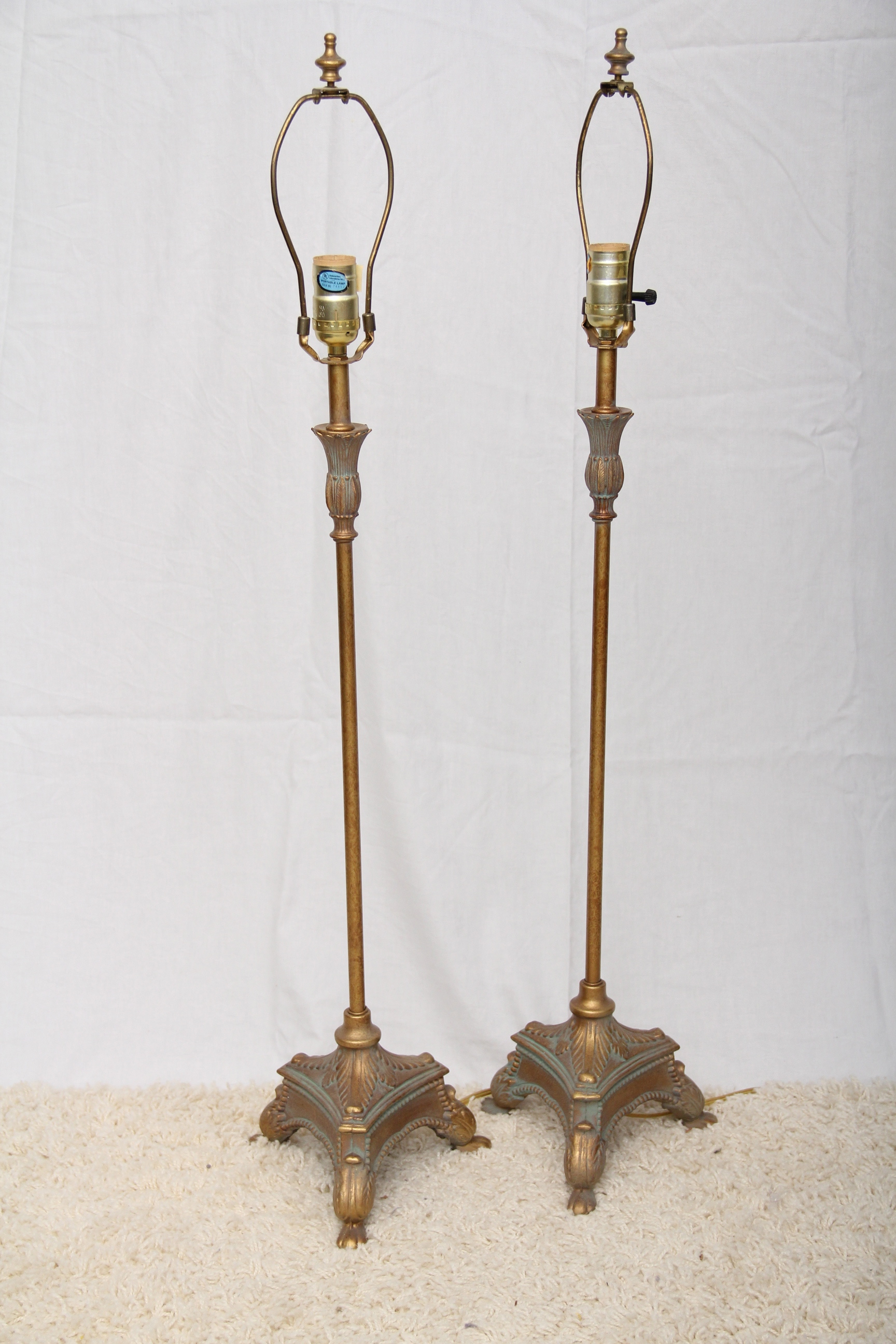 Vintage Excelsior Brass Lamps