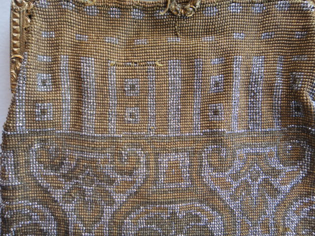 Stunning 19th Century Glass Bead Purse