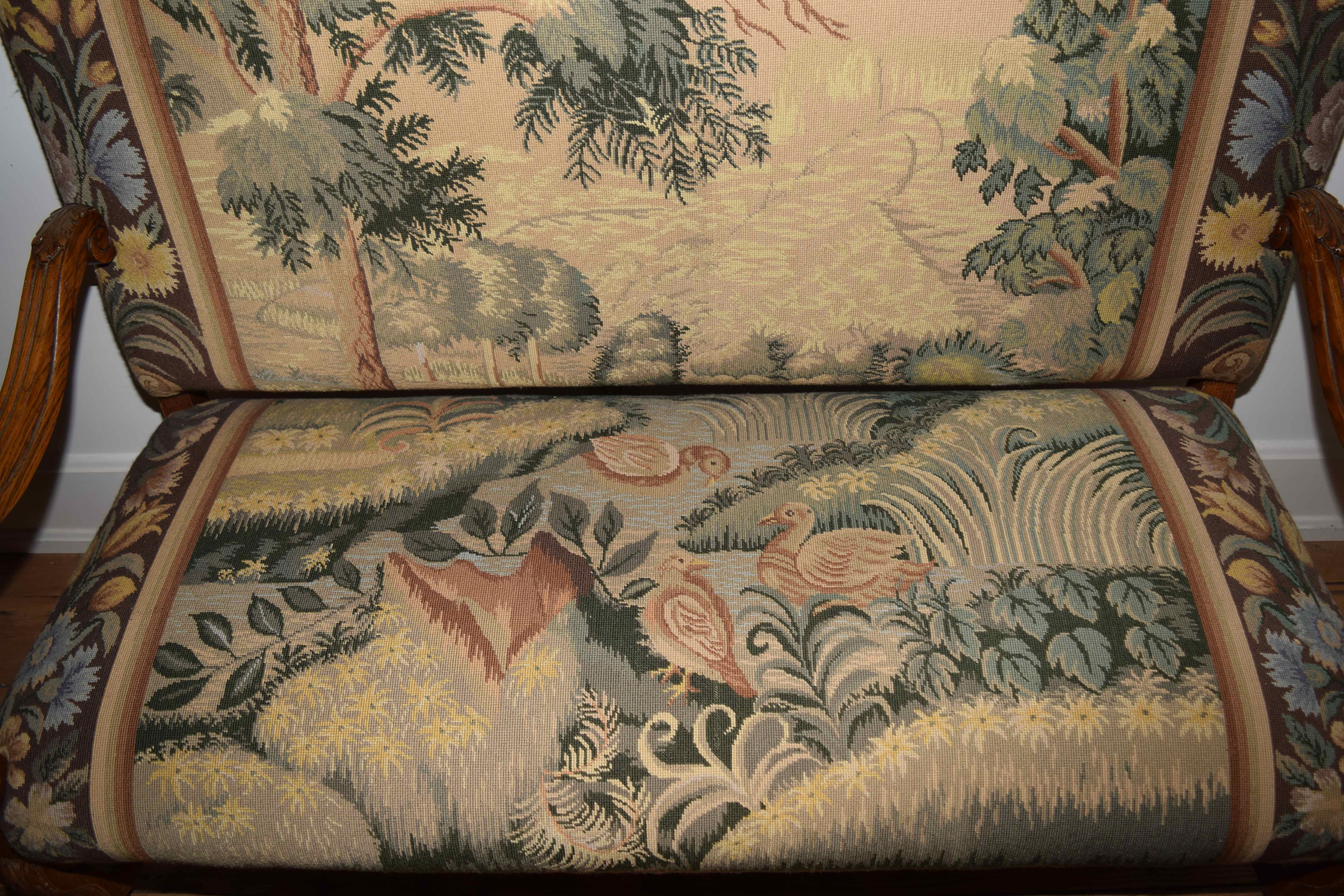 High Back Keeping Room Upholstered Bench