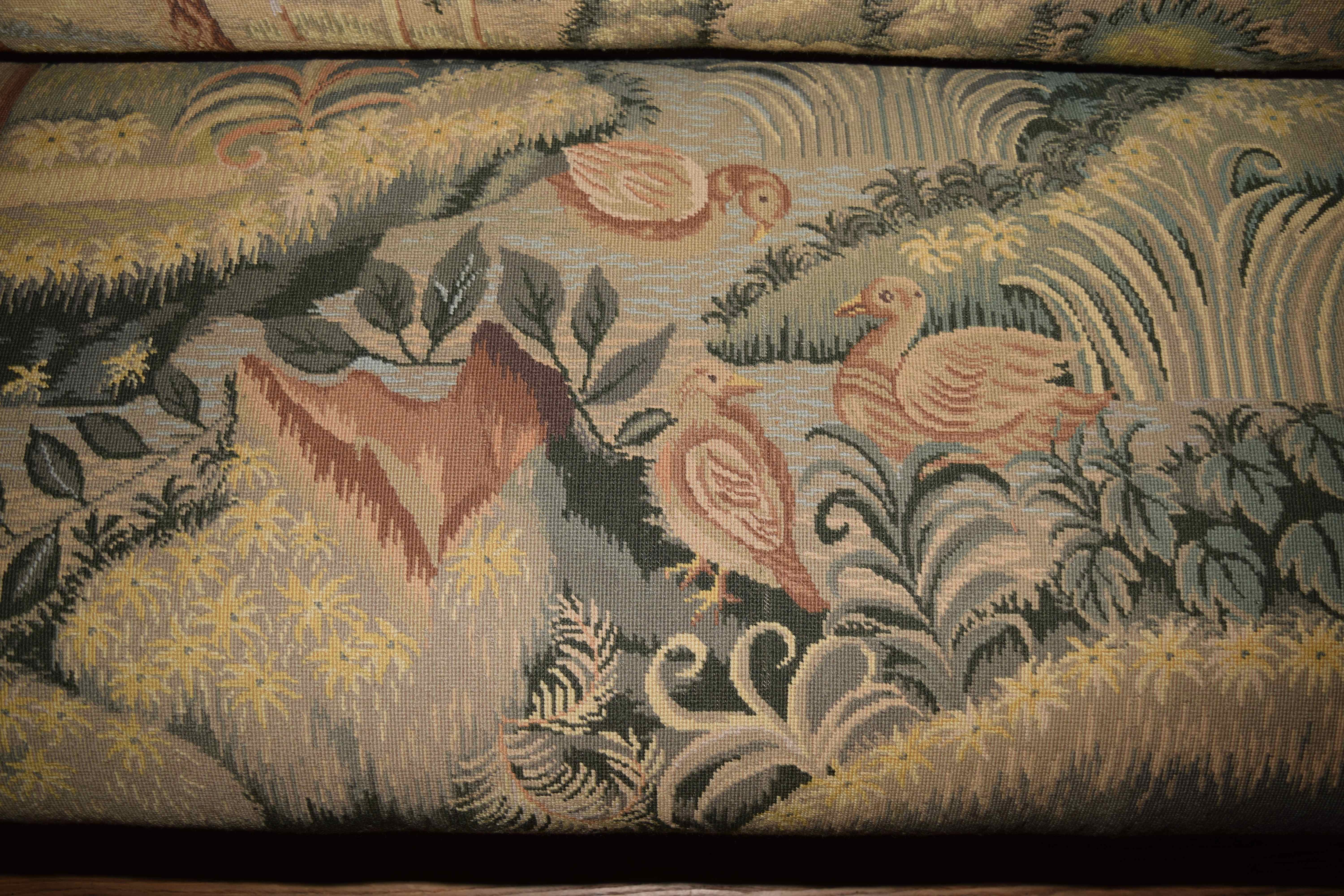 High Back Keeping Room Upholstered Bench