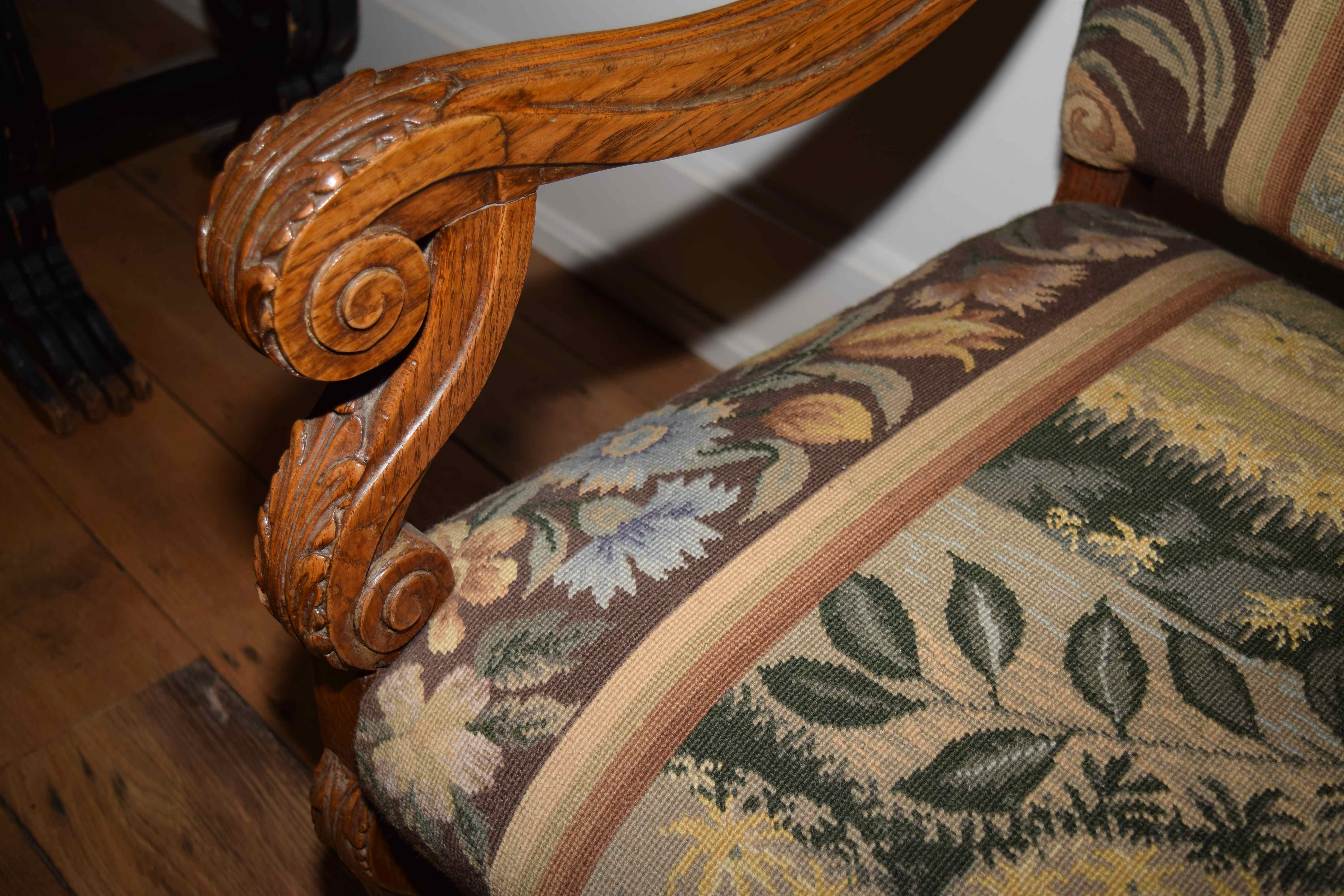 High Back Keeping Room Upholstered Bench