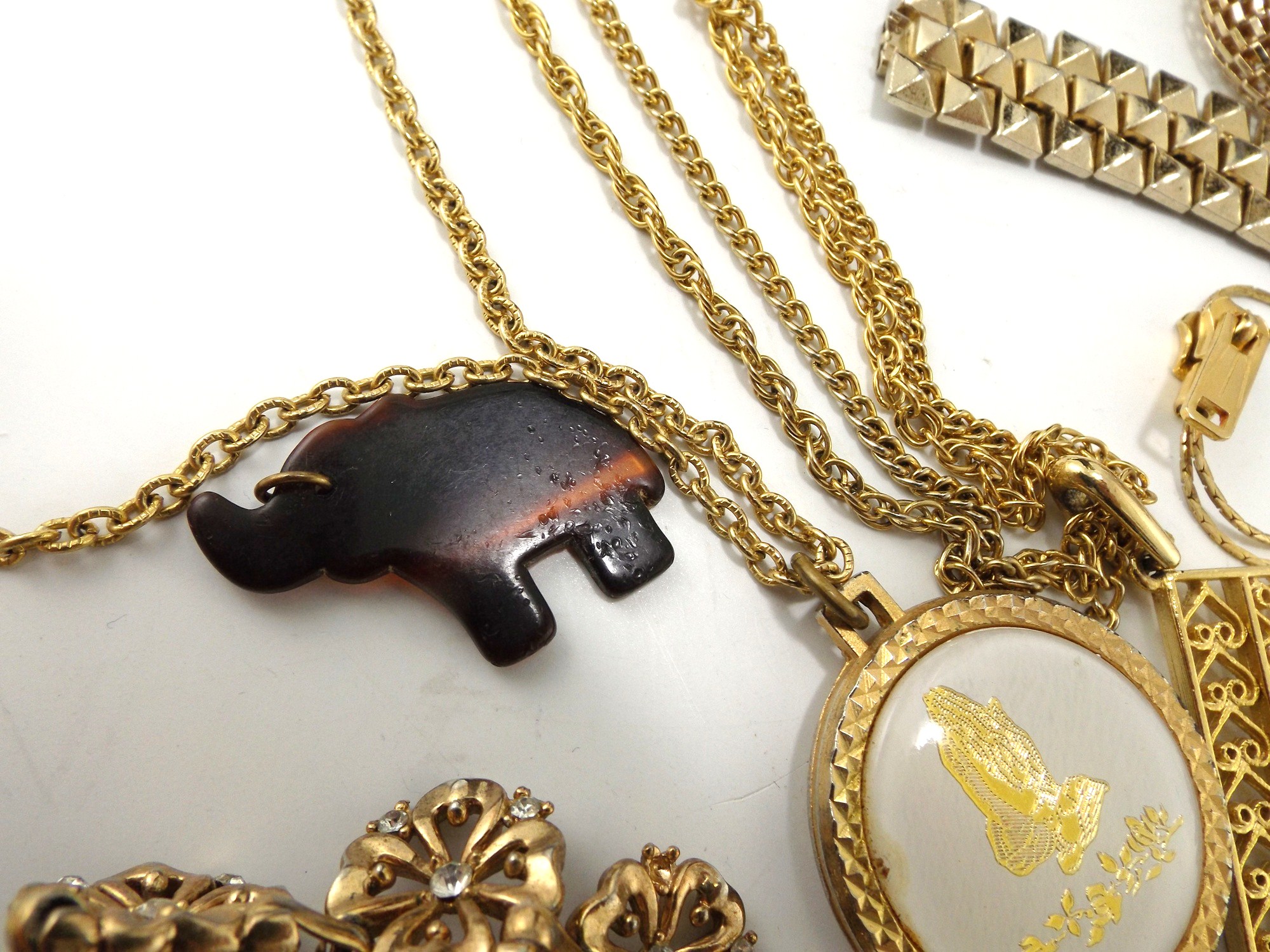 Vintage Costume Jewelry Collection with Lisner Pin