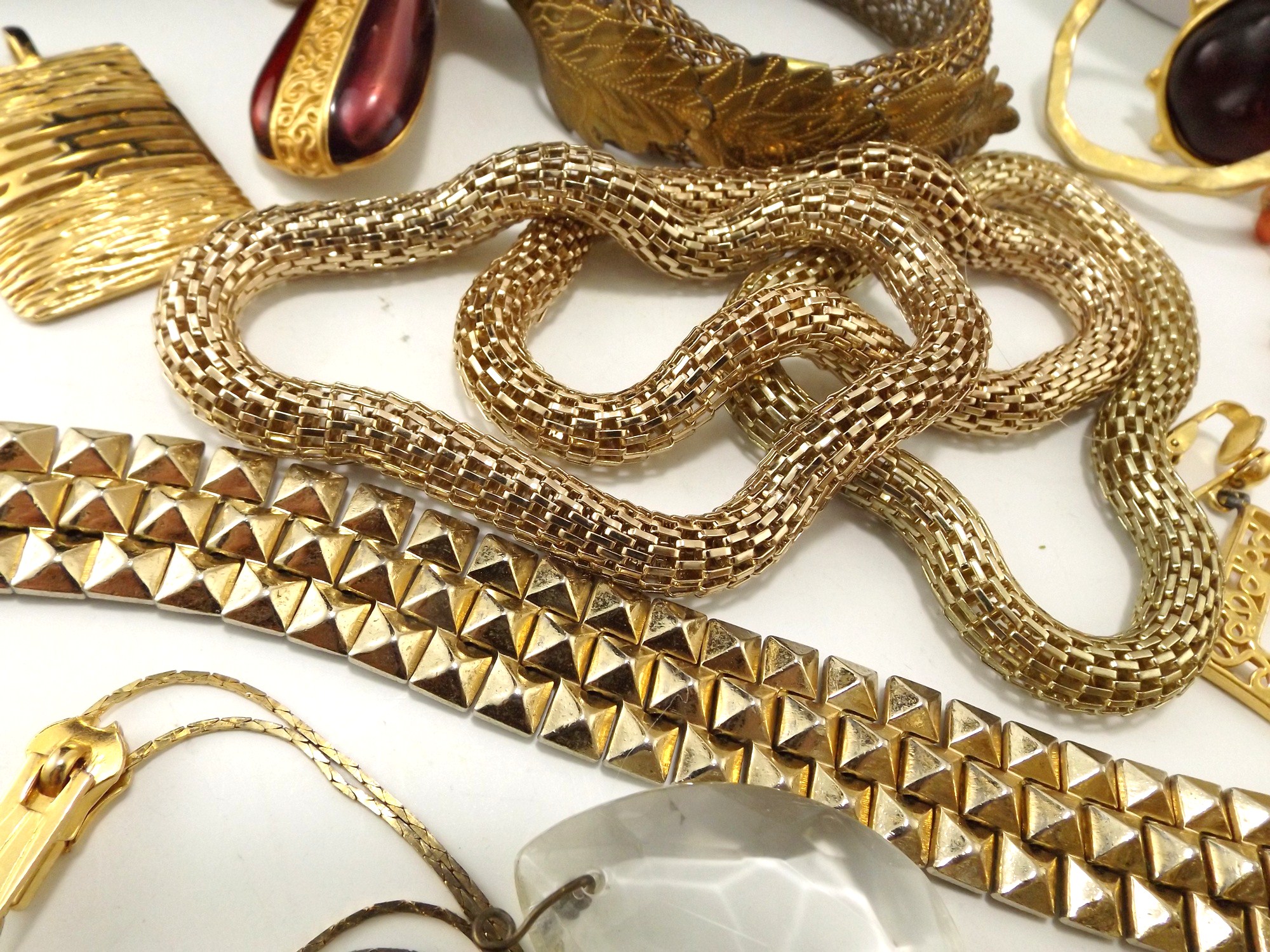 Vintage Costume Jewelry Collection with Lisner Pin