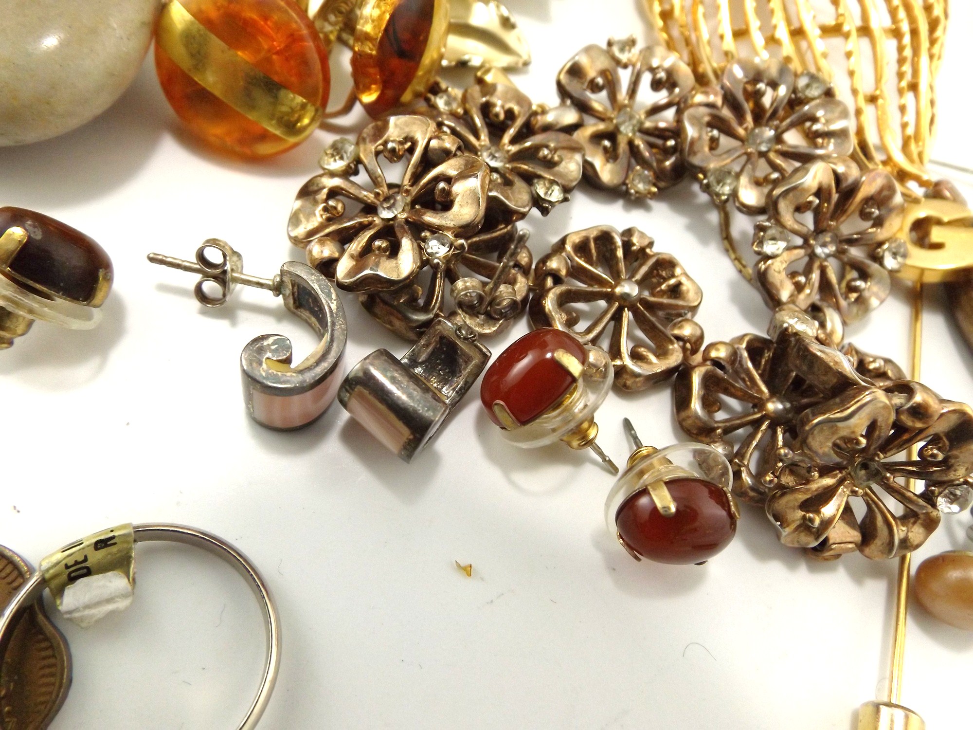 Vintage Costume Jewelry Collection with Lisner Pin
