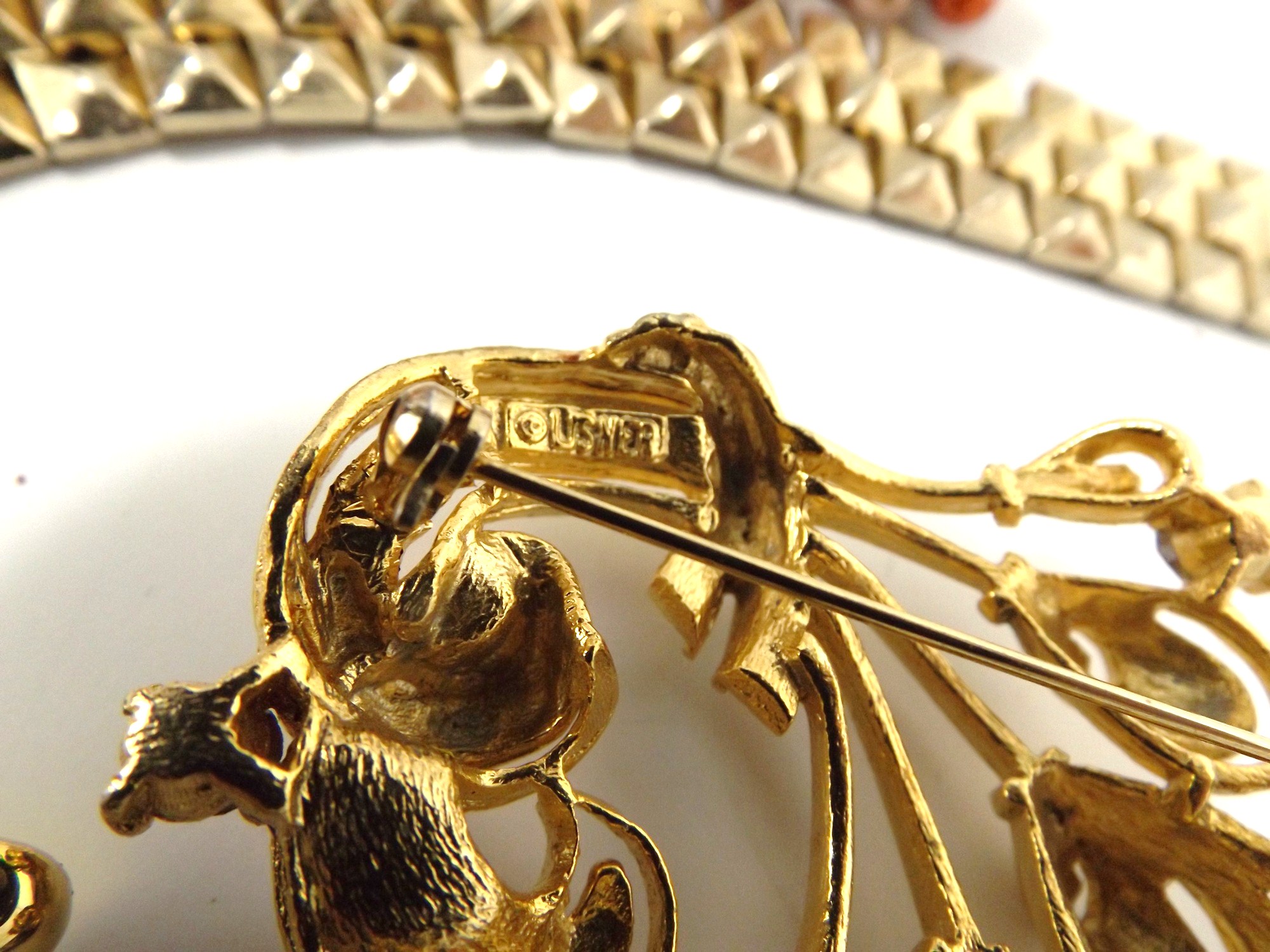 Vintage Costume Jewelry Collection with Lisner Pin