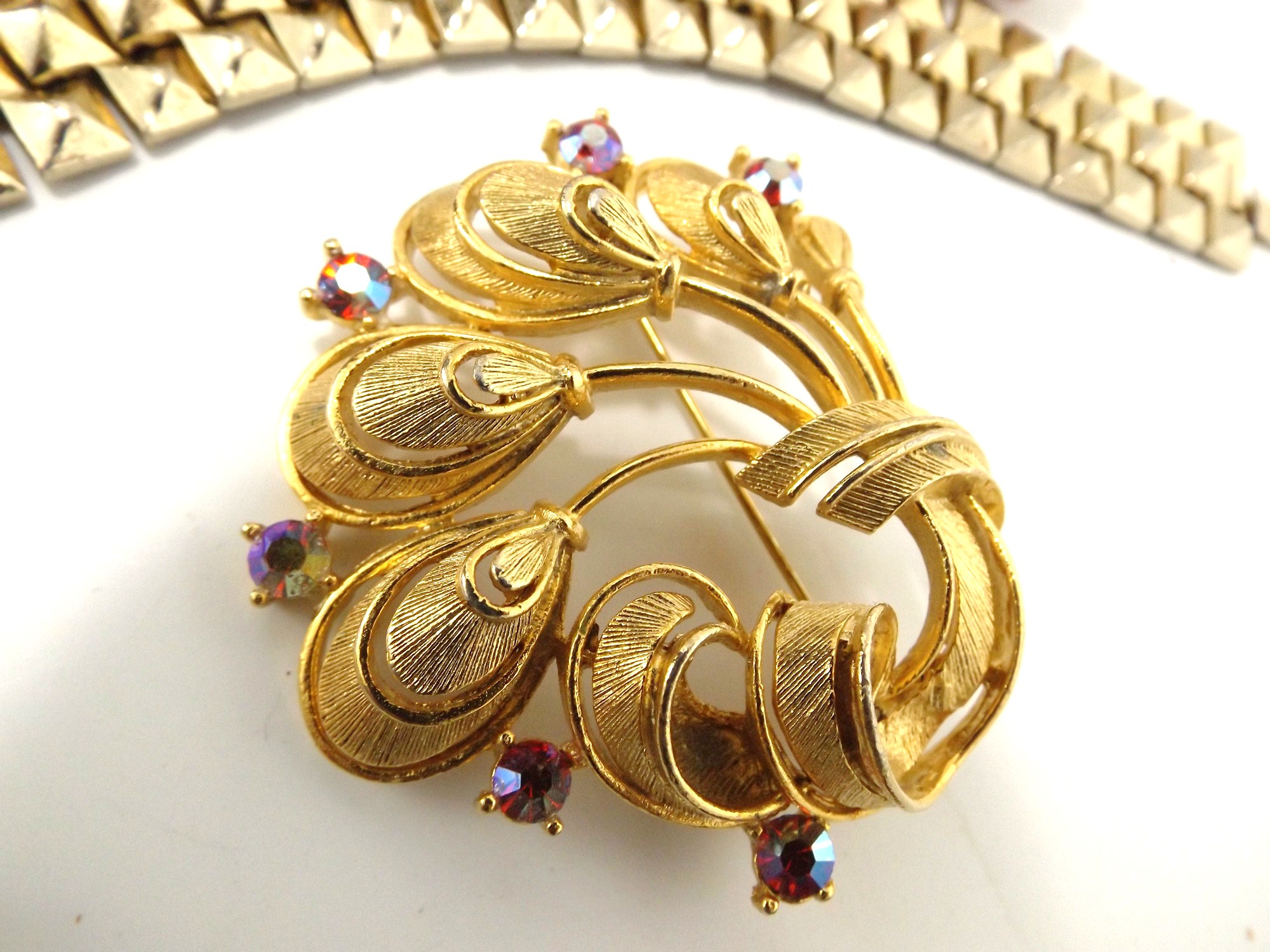 Vintage Costume Jewelry Collection with Lisner Pin