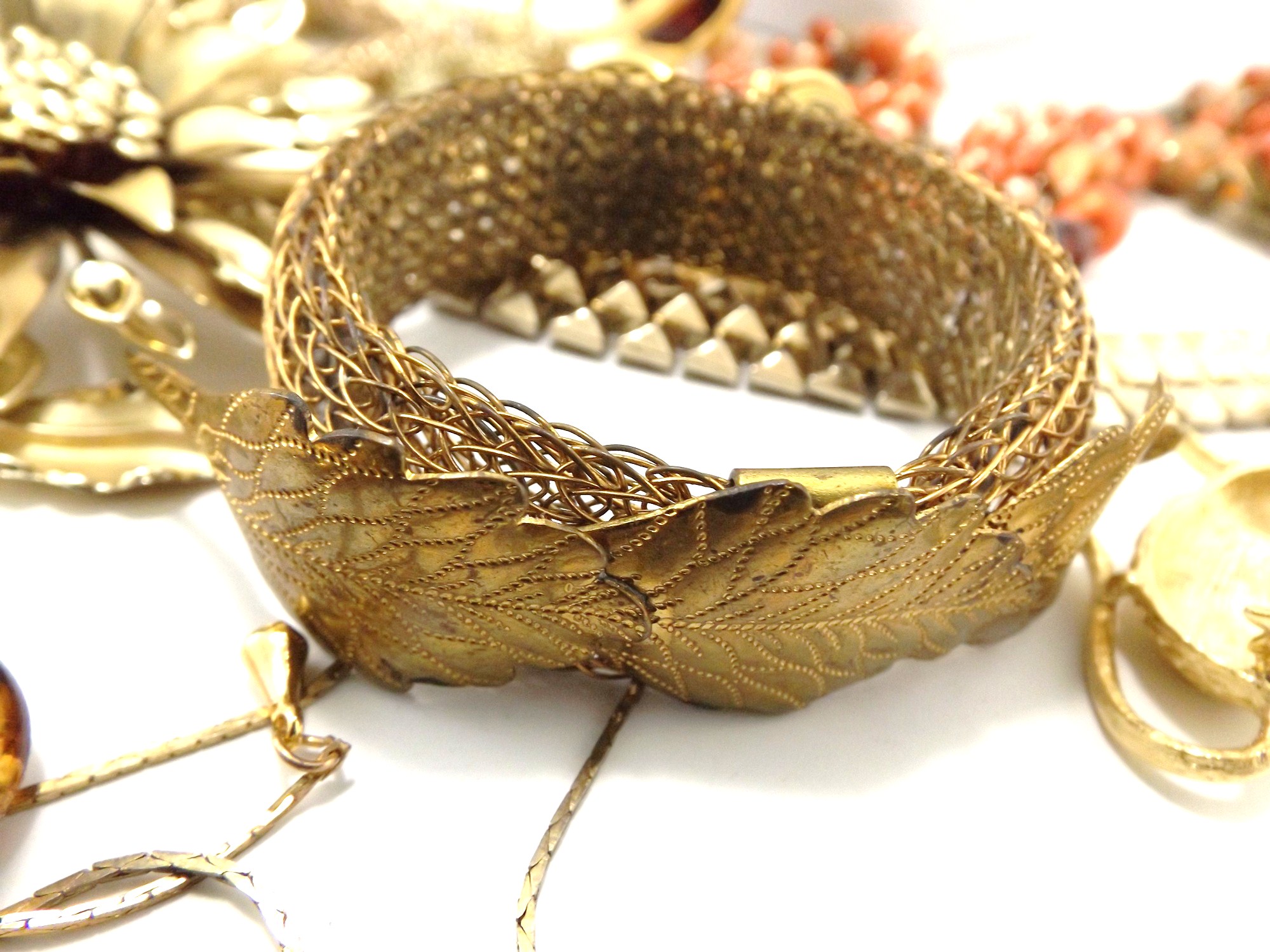 Vintage Costume Jewelry Collection with Lisner Pin