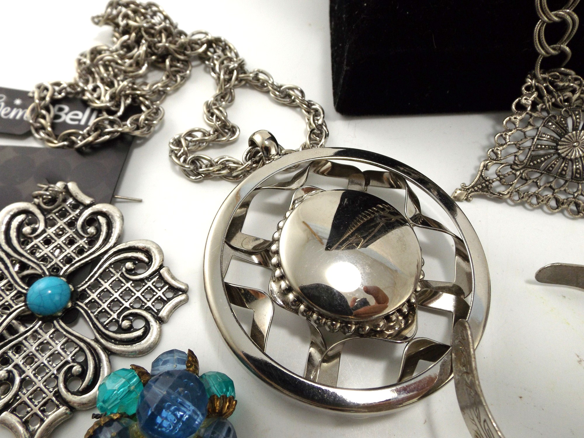 Costume Jewelry Collection in Silver Tones