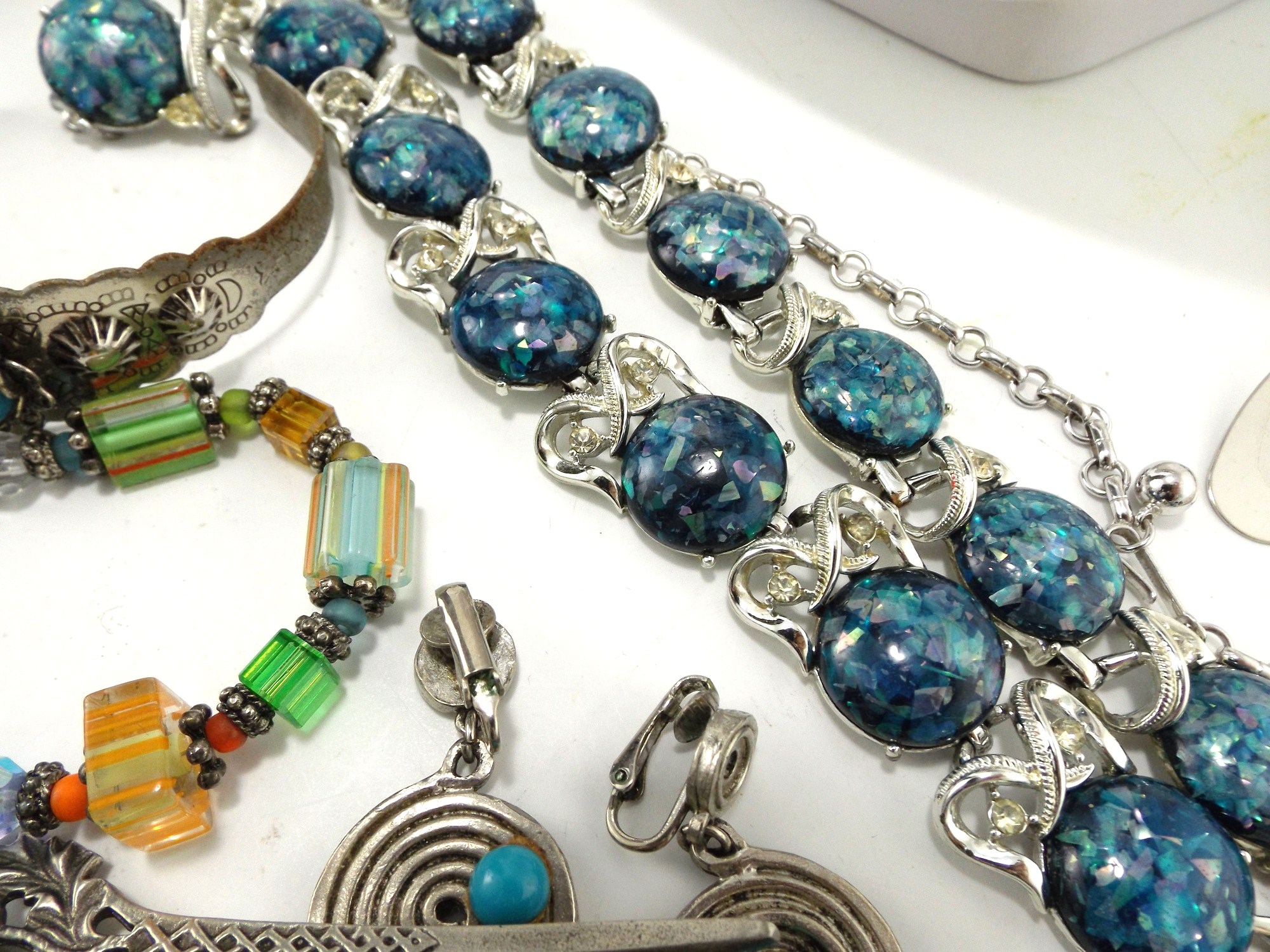 Costume Jewelry Collection in Silver Tones