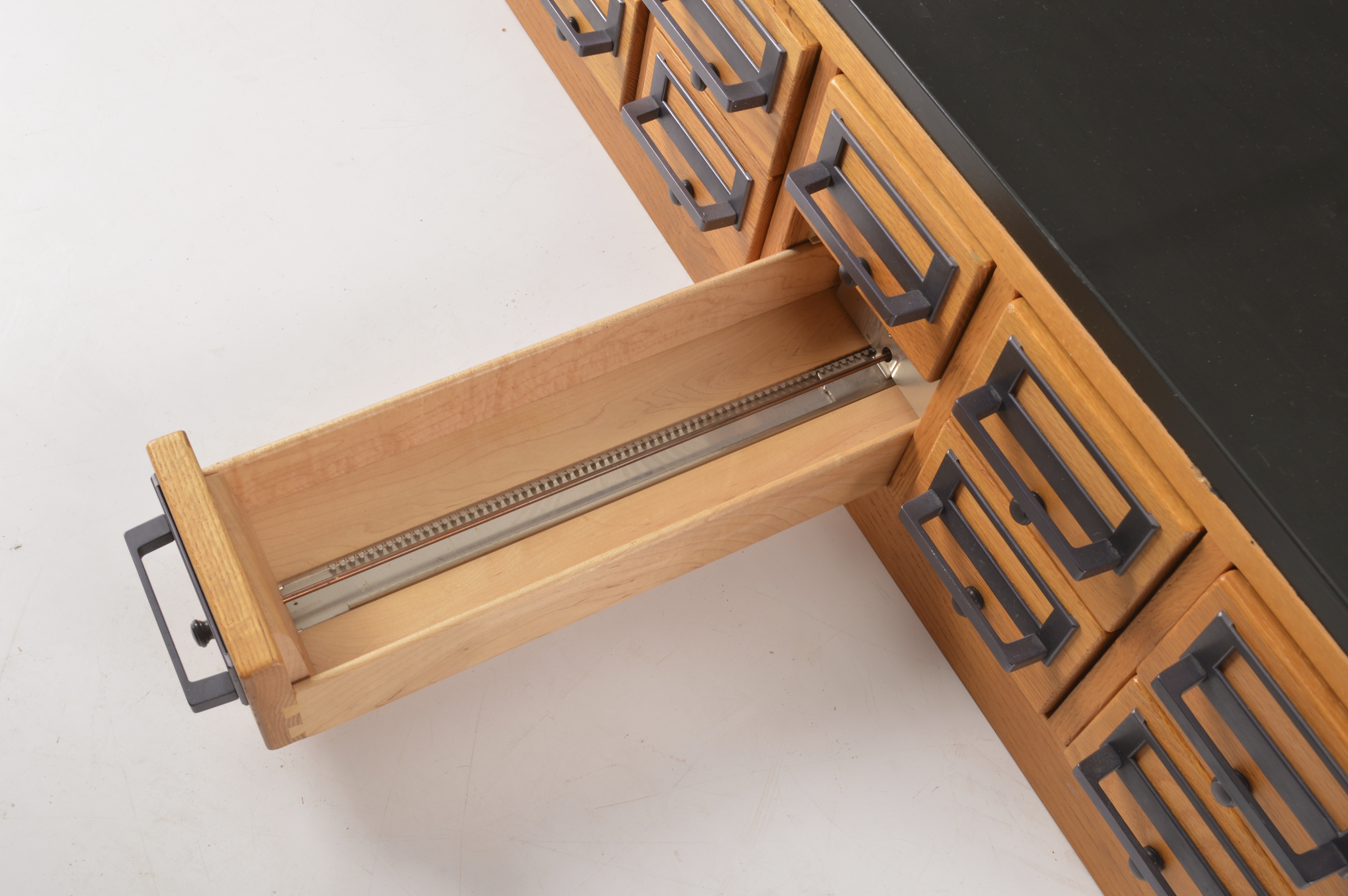 Contemporary Oak Front File Cabinet 