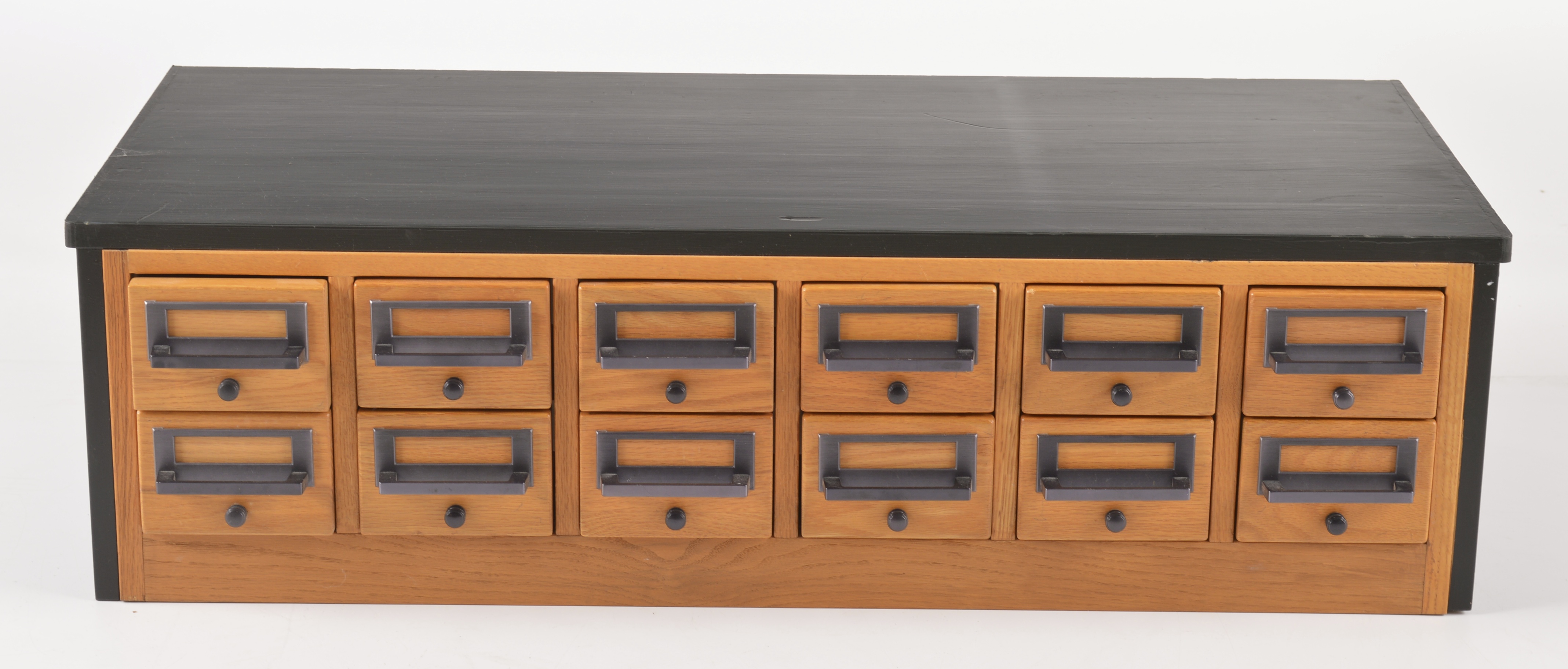Contemporary Oak Front File Cabinet 
