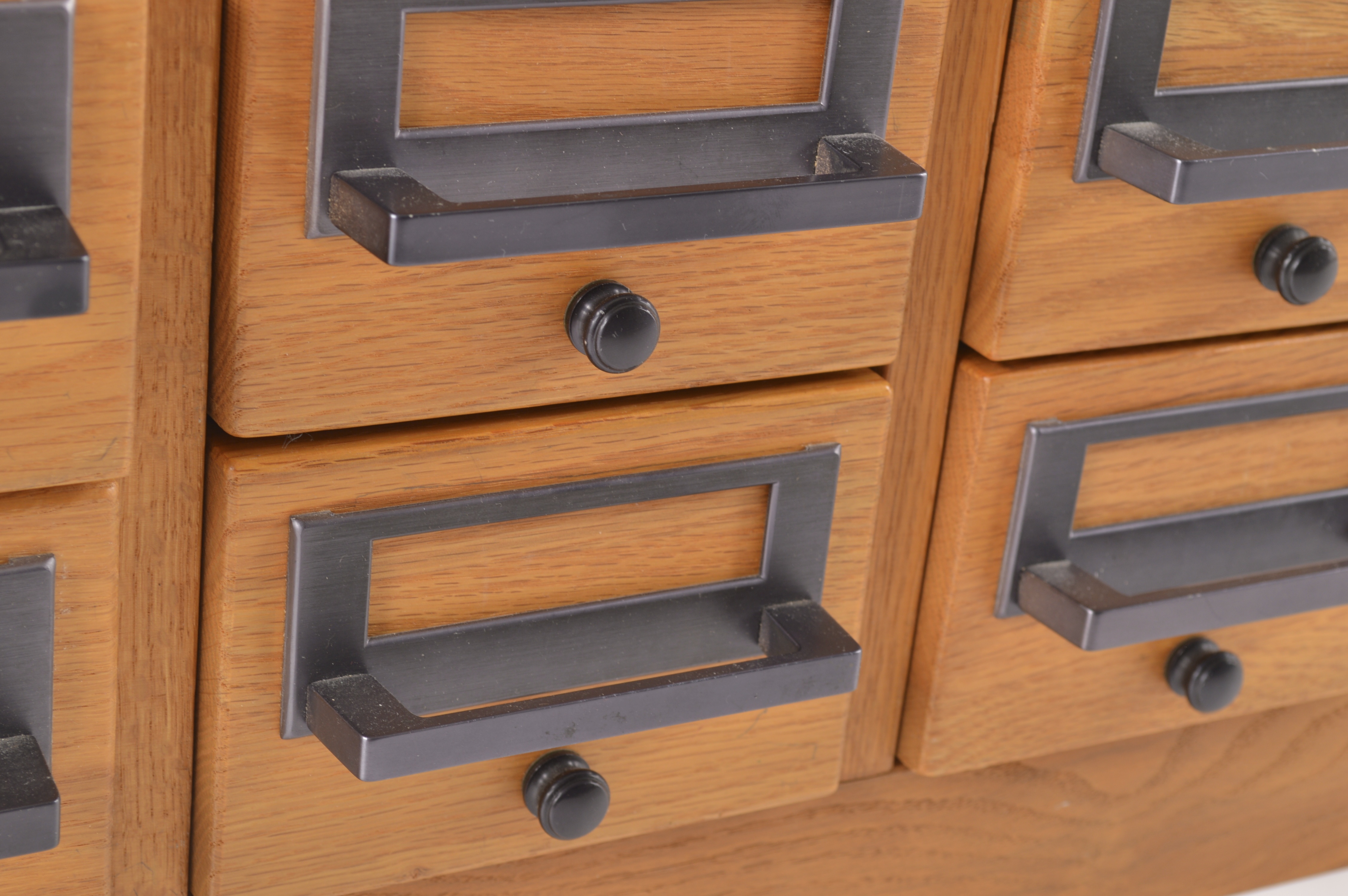Contemporary Oak Front File Cabinet 