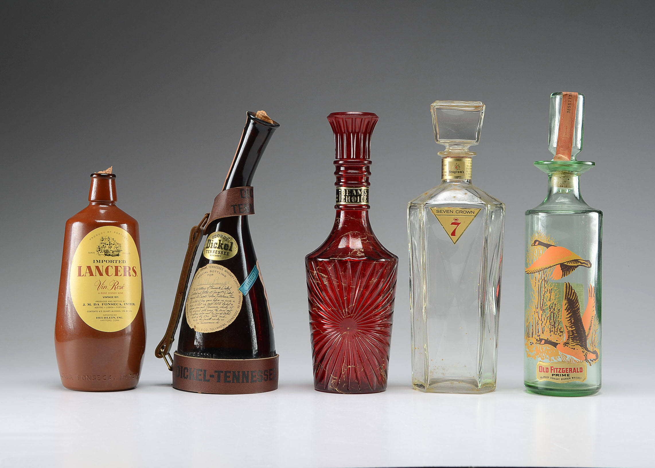 Five Collectible Liquor Bottles