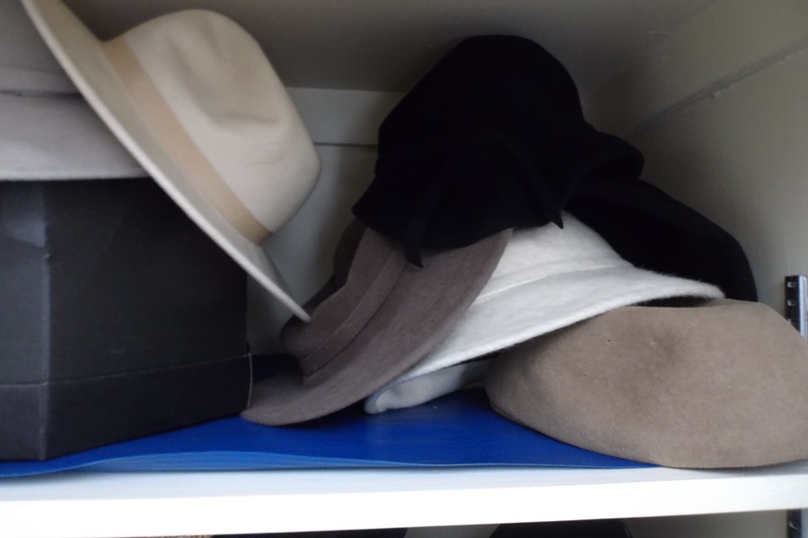 Assortment of Vintage Hats and Handbags  