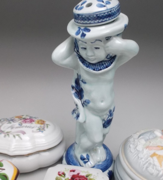 Assortment of Decorative Items and Trinket Boxes  