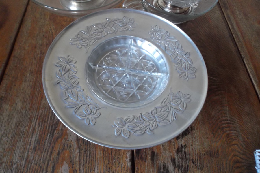 Assortment of Vintage Glass Serving Items