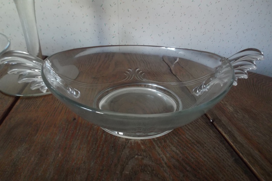 Assortment of Vintage Glass Serving Items