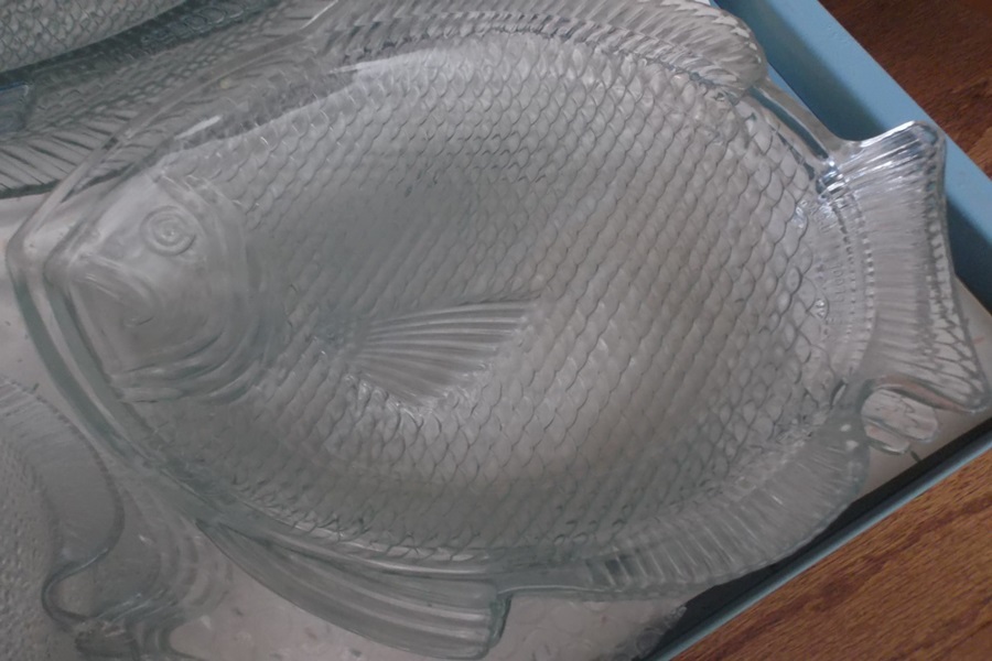 Assortment of Vintage Glass Serving Items